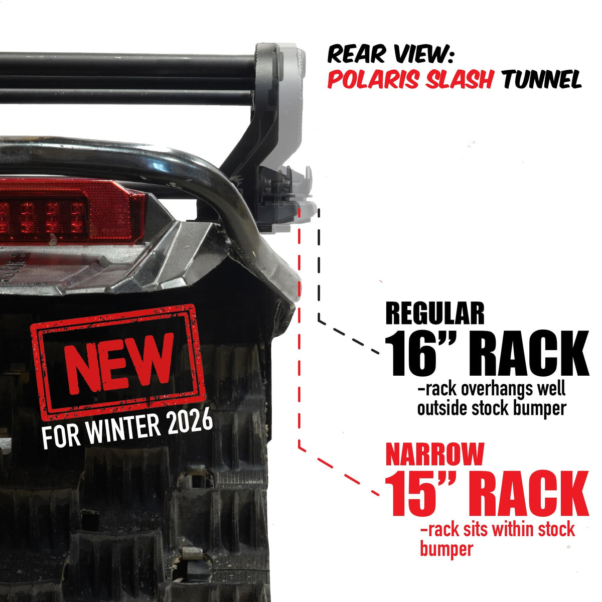 Polaris 15" Narrow Link It Up 2.0 Rack Kit - Cheetah Factory Racing