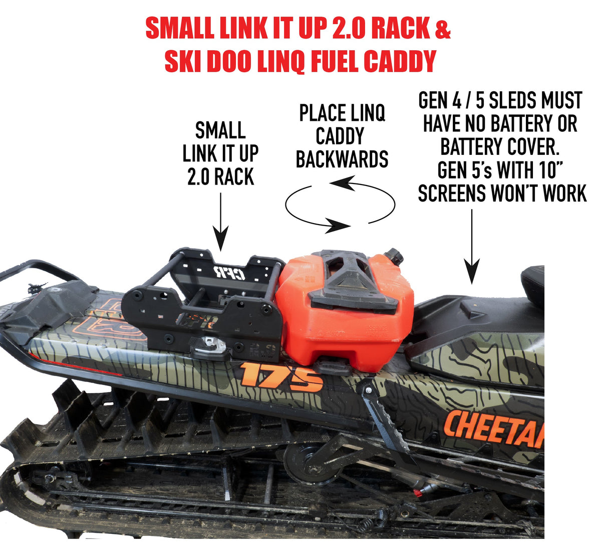 Double Stack Snowmobile Rack Link-it-Up 2.0 Snowmobile Rack – Revolution Powersports